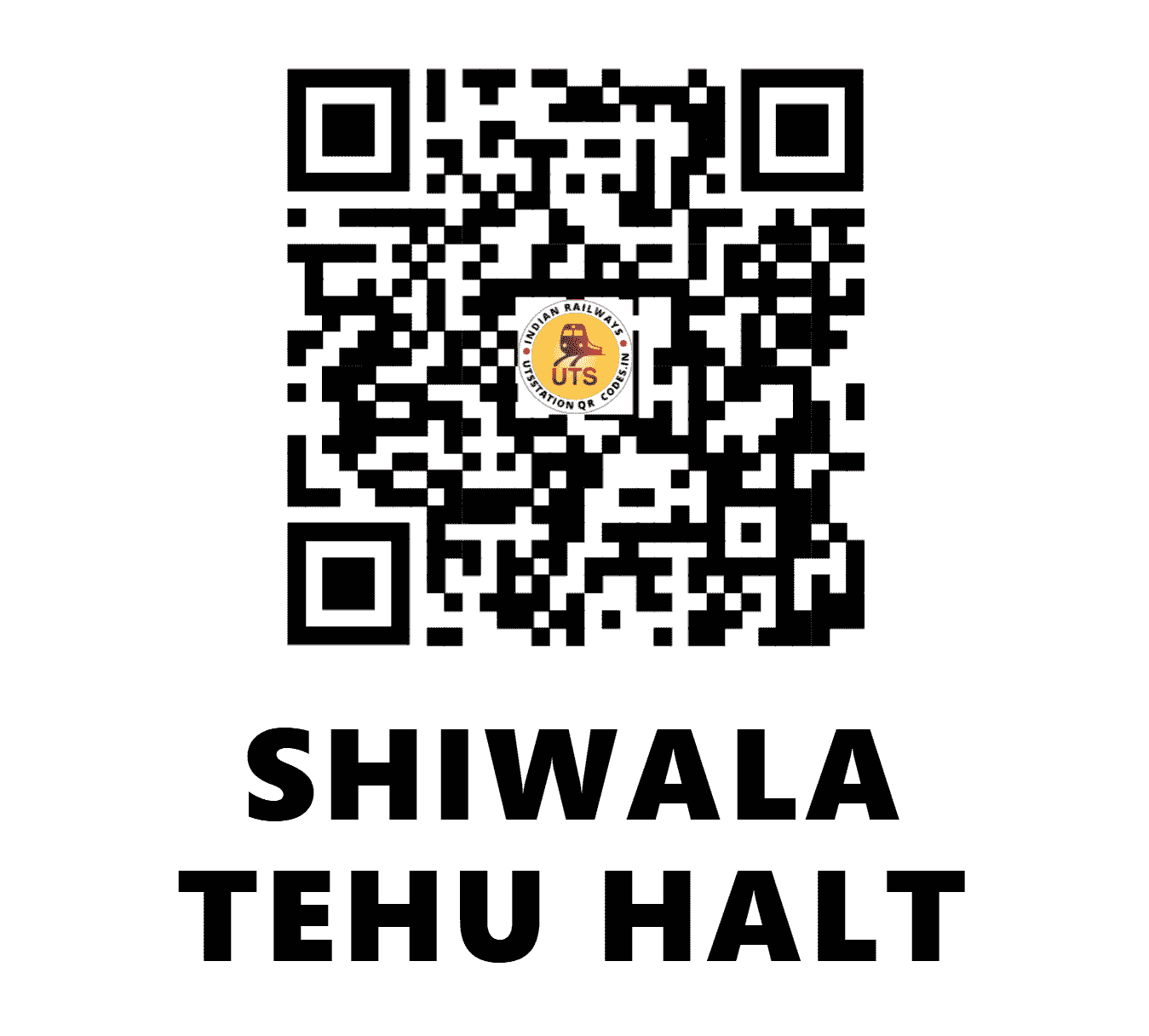 UTS QR Code for SHIWALA TEHU HALT - SWT - NC (UTTAR PRADESH)
